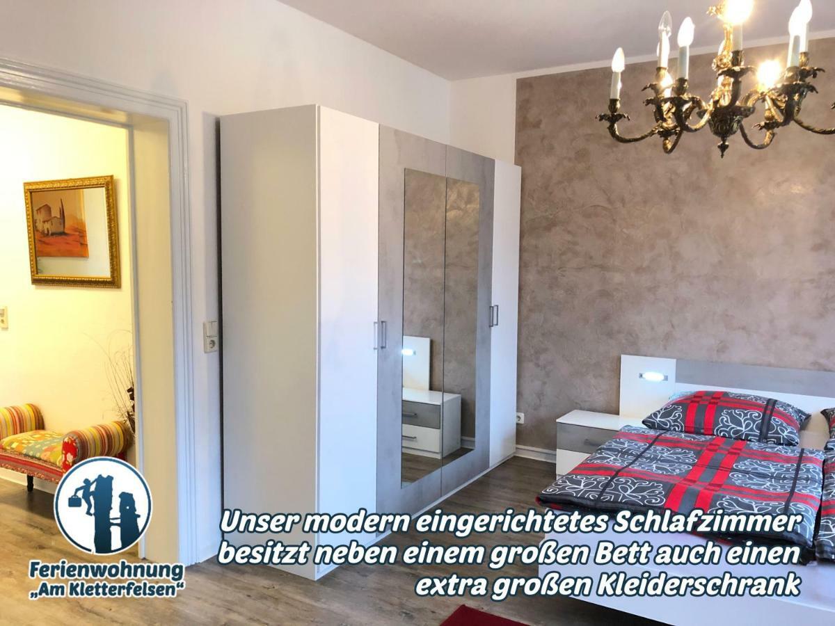 Ferienwohnung "Am Kletterfelsen" Krauschwitz Eksteriør billede