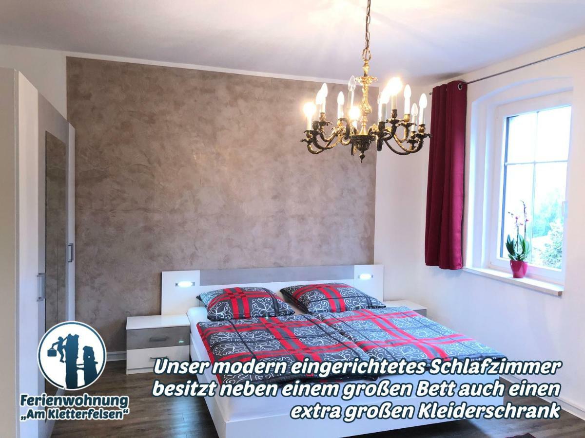 Ferienwohnung "Am Kletterfelsen" Krauschwitz Eksteriør billede