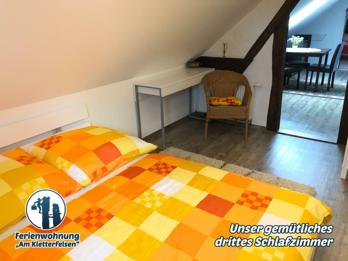 Ferienwohnung "Am Kletterfelsen" Krauschwitz Eksteriør billede
