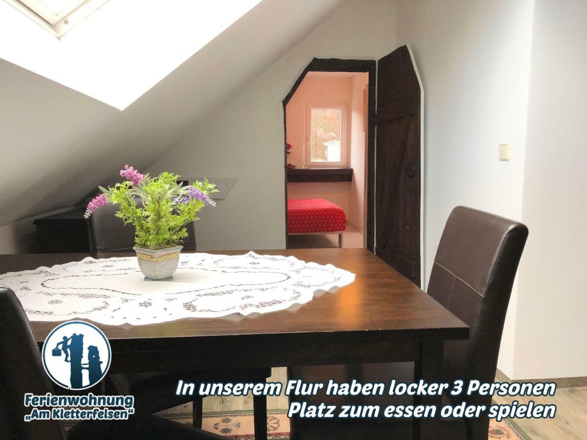 Ferienwohnung "Am Kletterfelsen" Krauschwitz Eksteriør billede